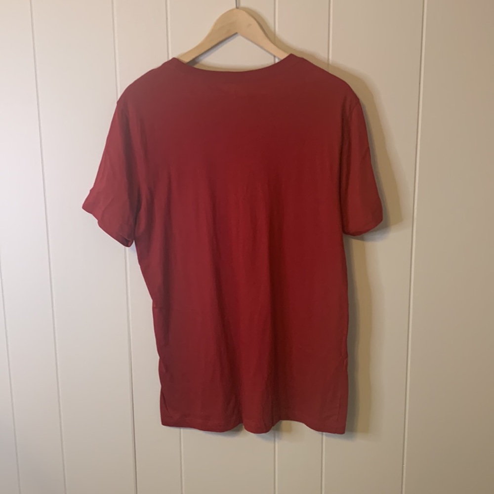 Arizona Jeans Red Crew Neck T Shirt Size Medium - Picture 4 of 4